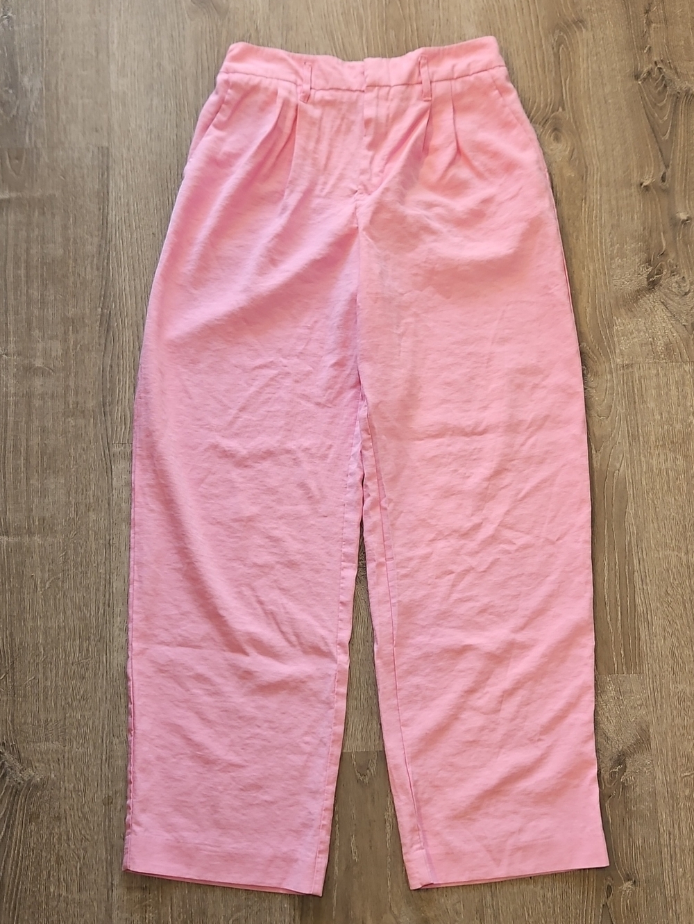 Bubble Gum Pink Wide Leg Trouser